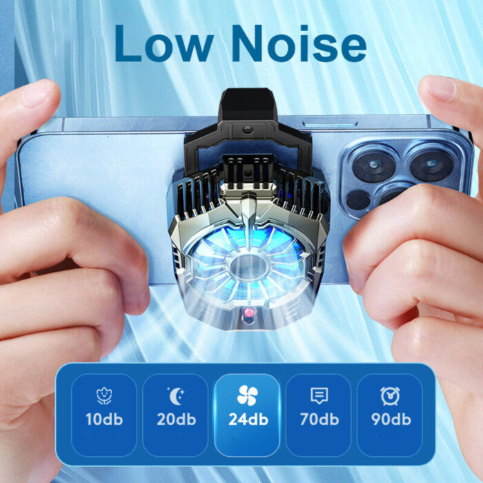 X20 Phone Cooler Air Cooler Fan For Mobile Phone Fast Cooling RGB Cooling Pad For Smartphone - Image 12