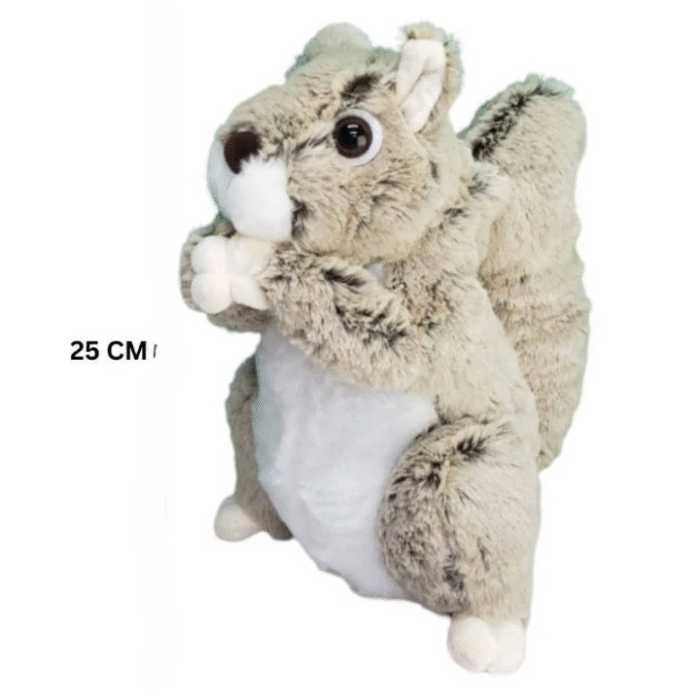 Squirrel Plush Toy With A Big Bushy Tail | Soft Stuffed Animal Plush Toy for Kids Boys & Girls - 25 CM - Image 1