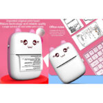 Mini Portable Pocket Size 57mm Wireless Bluetooth Cute Cat Shape Printer - Image 13