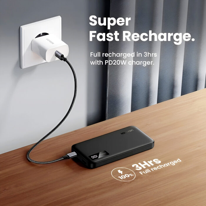 UGREEN PB311 10000mAh 20W Portable Power Bank with Two-Way Fast Charging and Advanced Safety Features - Image 17