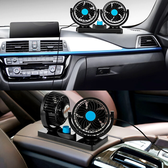 F30 Dual-Headed 360° Rotating Car Fan with Low Noise & Adjustable Airflow - Image 21