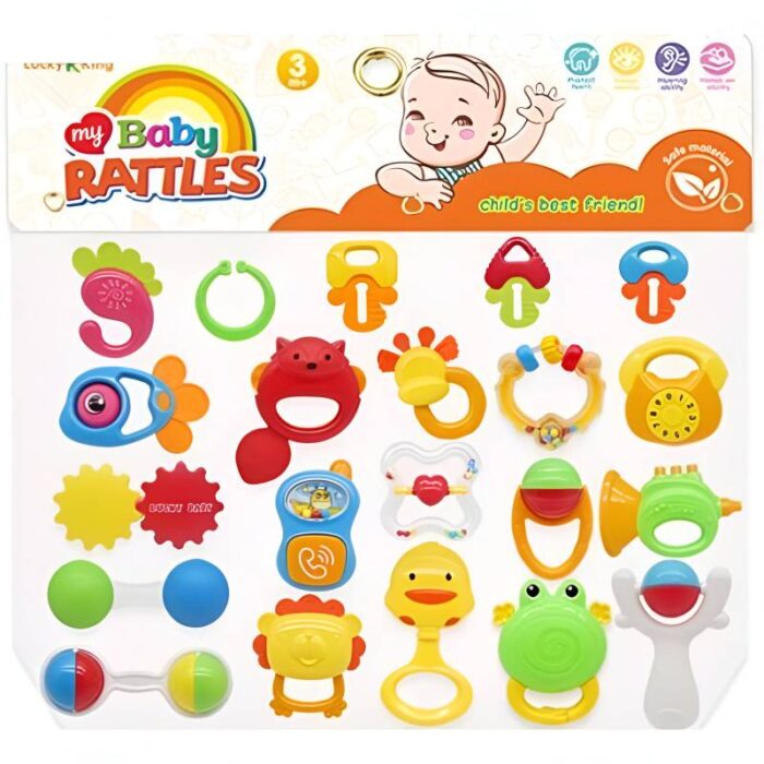 My Baby Rattles Set (22 Pcs) New-born Hand Bells Baby Toys 0-12 Months(random ) - Image 1